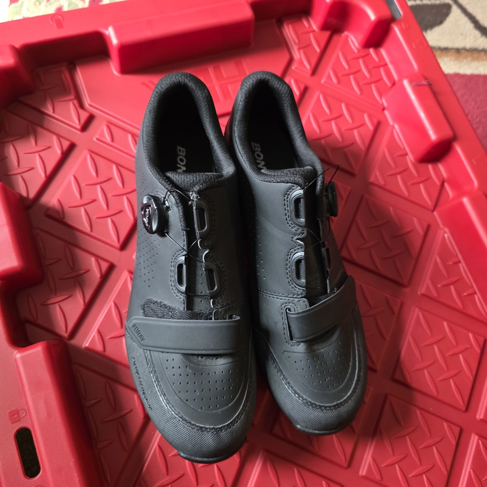 Mens Bontrager Black Cycling Shoes with Boa Dial Excellent Condition Bike